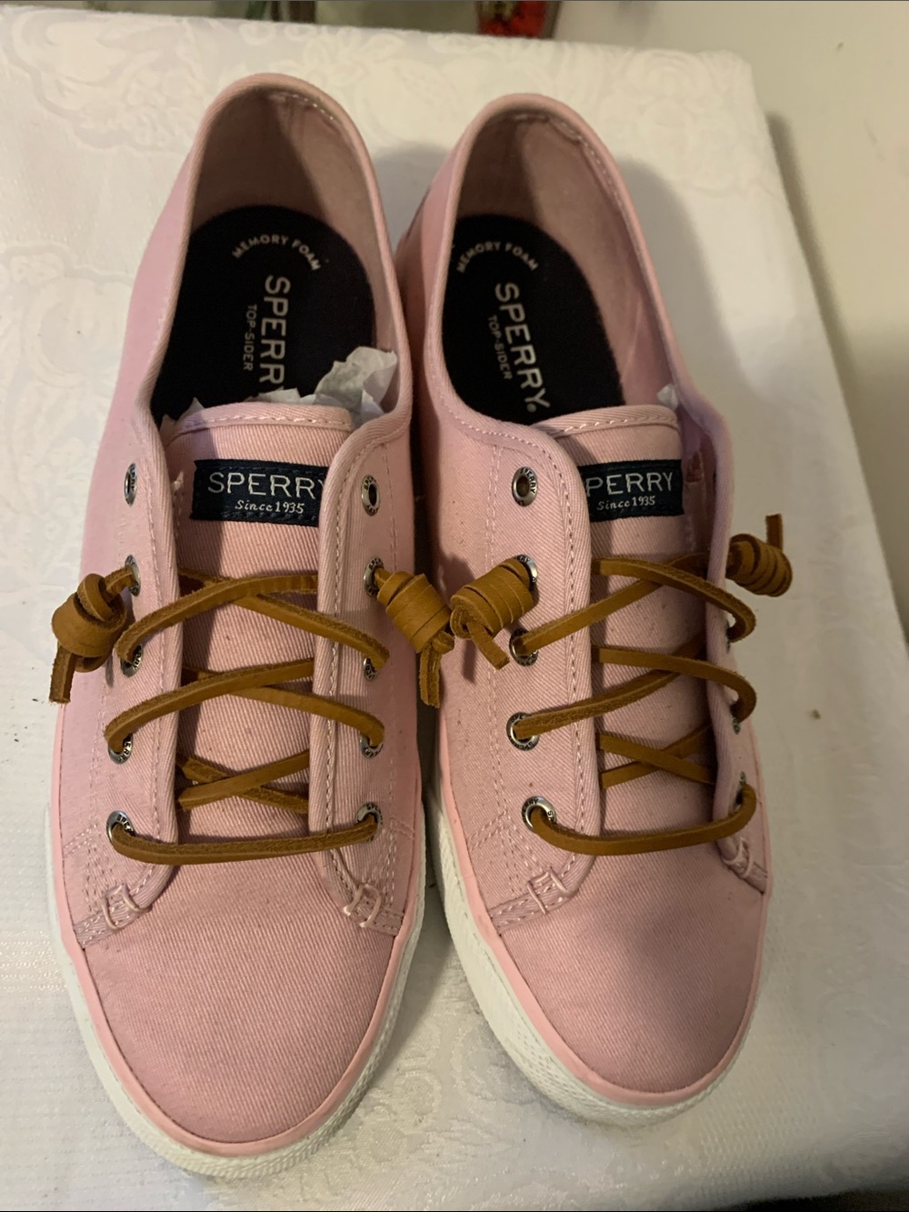 Sperry Pink Canvas Women's Casual Sneakers